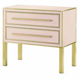 Silver Peony Arden Pink Chest Accent Cabinet