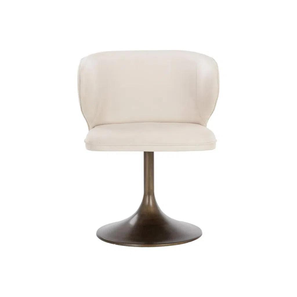 Simone Fabric Swivel Dining Chair