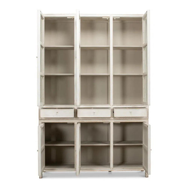 Simplicity Bookcase Curio Glass Doors & Drawers