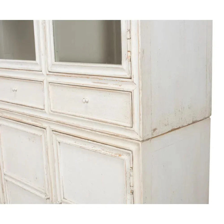 Simplicity Bookcase Curio Glass Doors & Drawers - LOOMLAN - Sarreid - Buffets & Curios