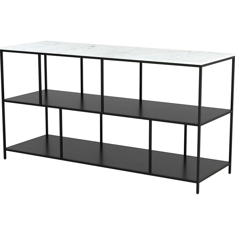 Singularity Console Table White & Black Console Tables LOOMLAN By Zuo Modern