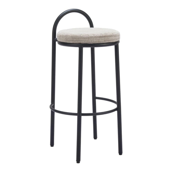 Sisal Chenille Fabric Barstool 2PC