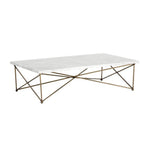 Skyy Steel Framed Marble Coffee Table