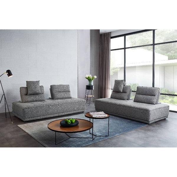 Slate 2PC Lounge Seating Platforms in Grey Polyester Fabric-Sectionals-Diamond Sofa-LOOMLAN
