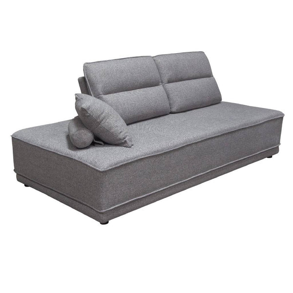 Slate Lounge Seating Platform in Grey Polyester Fabric-Sectionals-Diamond Sofa-LOOMLAN
