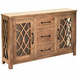 Slim Curio Buffet Glass Doors & Drawers