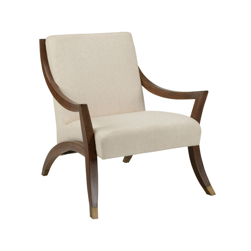 Sling Wooded Frame Lounge Chair-Accent Chairs-Wildwood-LOOMLAN