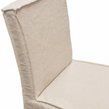 Slipcover Dining Chairs Set of 2 Sand Linen Dining Chairs LOOMLAN By Diamond Sofa