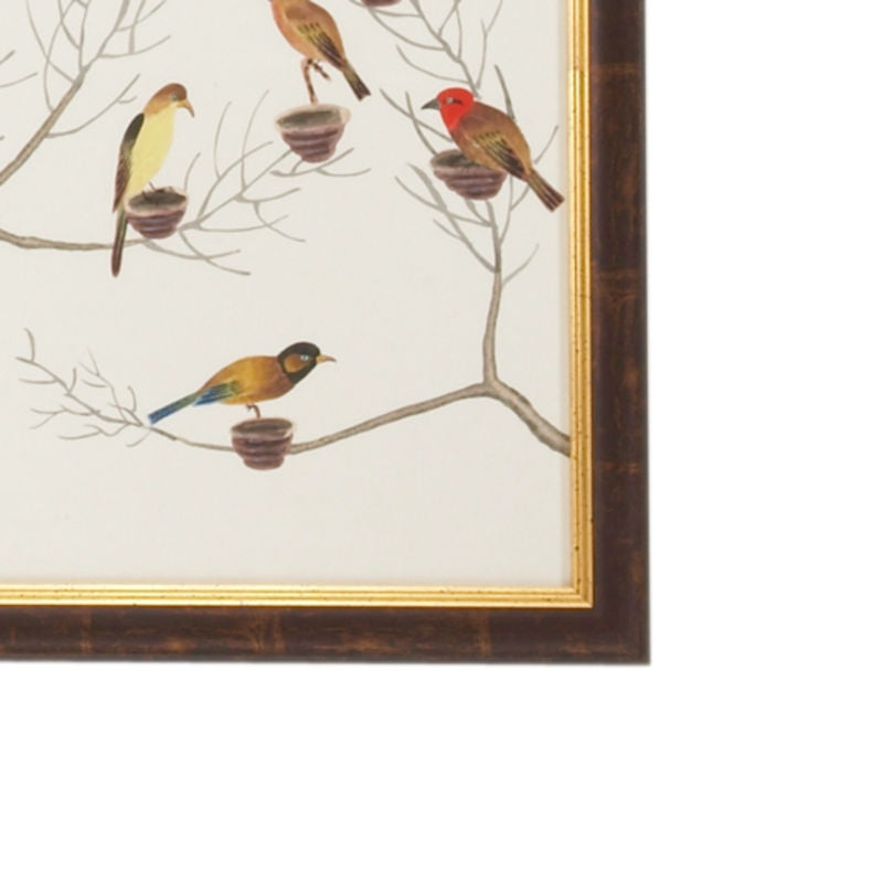 Small Aviary Hand Painted Artwork-Artwork-Chelsea House-LOOMLAN