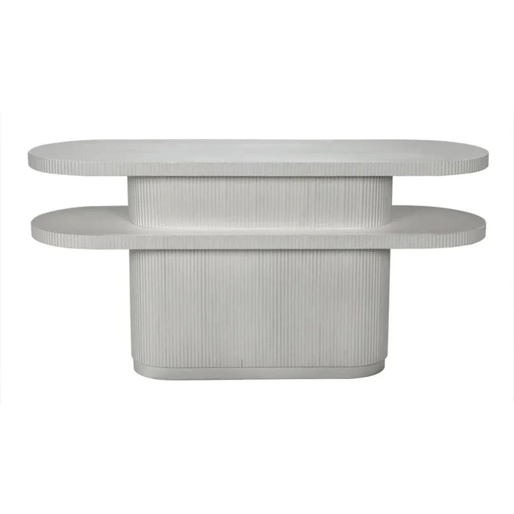 Small Parker Wood Geometric Console Table - LOOMLAN - Noir - Console Tables