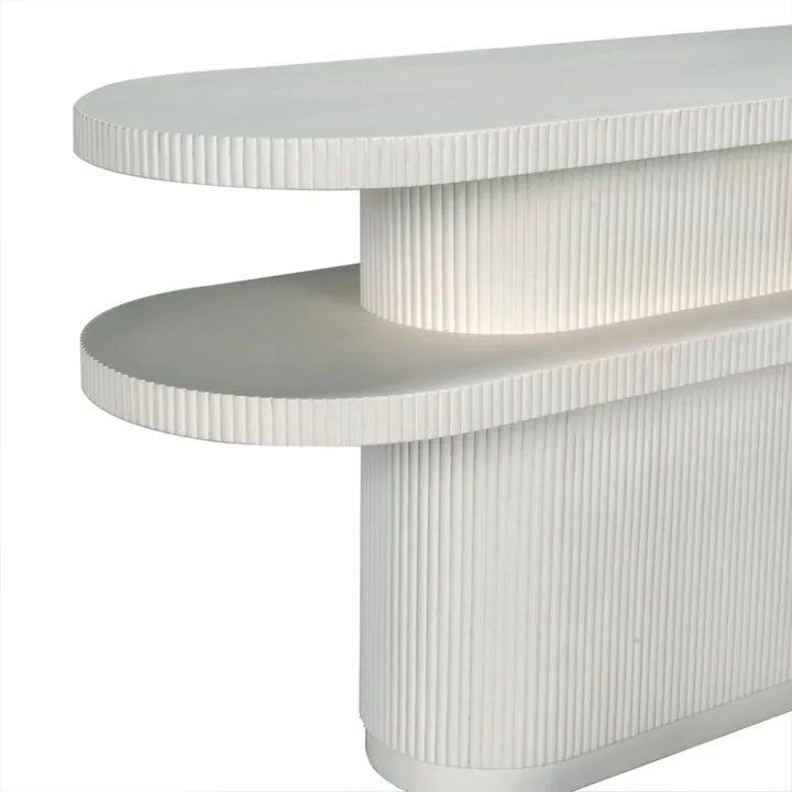 Small Parker Wood Geometric Console Table - LOOMLAN - Noir - Console Tables