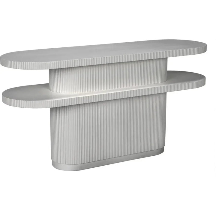 Small Parker Wood Geometric Console Table - LOOMLAN - Noir - Console Tables