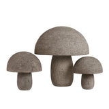 Granite Stone Textured Outdoor Mushroom Sculpture