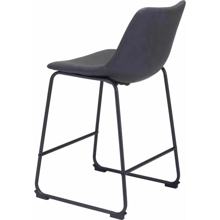 Smart Counter Chair (Set of 2) Charcoal - LOOMLAN - Zuo Modern - Counter Stools