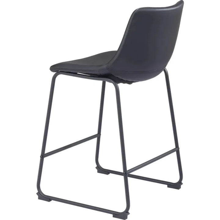 Smart Counter Stool (Set of 2) Black - LOOMLAN - Zuo Modern - Counter Stools