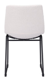 Smart Dining Chair (Set of 2) Ivory-Dining Chairs-Zuo Modern-LOOMLAN