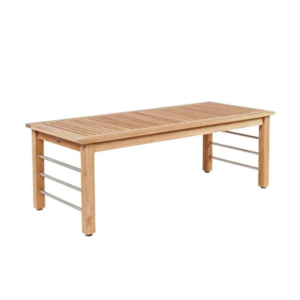 SoHo Rectangular Teak Outdoor Coffee Table-Outdoor Coffee Tables-HiTeak-LOOMLAN