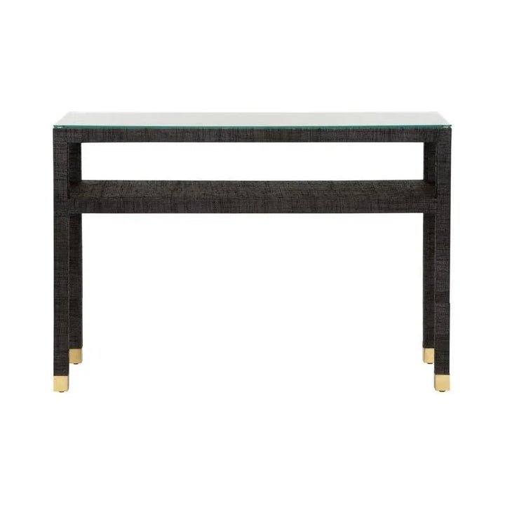Socialite Saguran Warpped Console Table - LOOMLAN - Wildwood - Console Tables