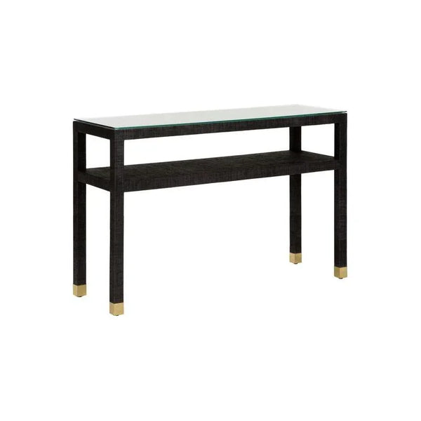 Socialite Saguran Warpped Console Table - LOOMLAN - Wildwood - Console Tables