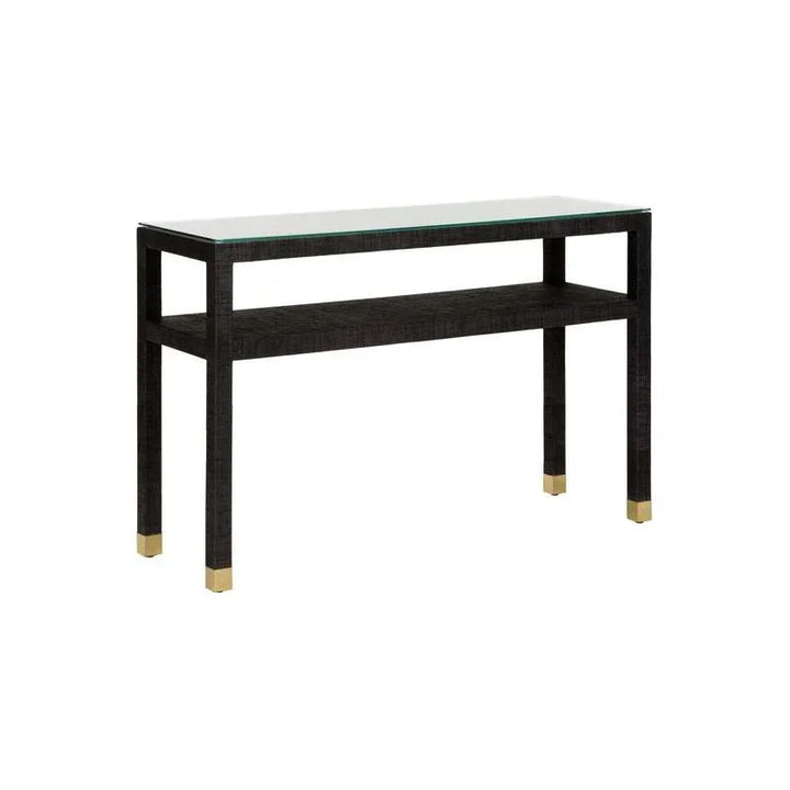 Socialite Saguran Warpped Console Table - LOOMLAN - Wildwood - Console Tables