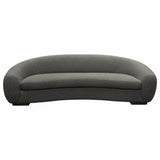 Sofa in Charcoal Boucle Textured Fabric Contoured Arms & Back Sofas & Loveseats LOOMLAN By Diamond Sofa