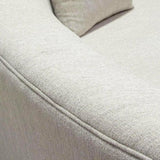 Sofa Light Cream Silver Accent