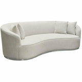 Sofa Light Cream Silver Accent