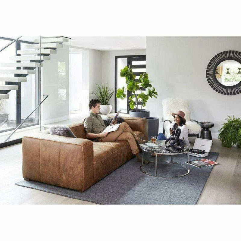 Sofa Open Road Brown Leather Industrial