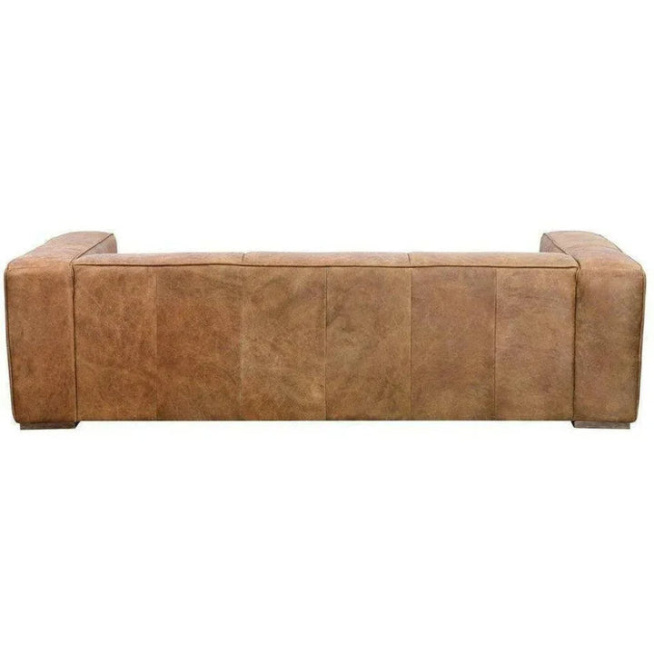 Sofa Open Road Brown Leather Industrial - LOOMLAN - Moe's Home - Sofas & Loveseats