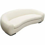 Sofa in Bone Boucle Textured Fabric Contoured Arms & Back Sofas & Loveseats LOOMLAN By Diamond Sofa