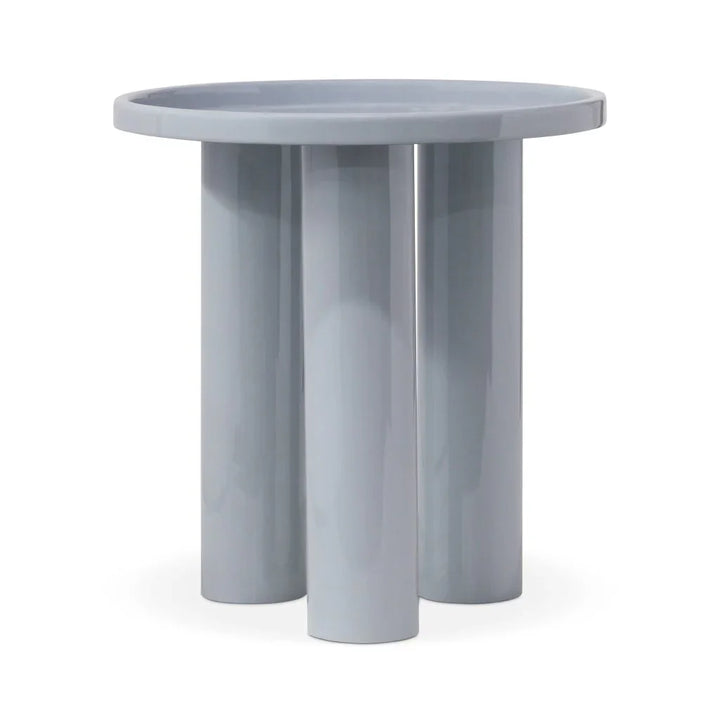 Sofia Enamel Round End Table - LOOMLAN - Urbia - Side Tables