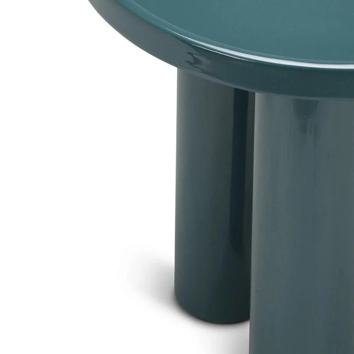 Sofia Enamel Round End Table - LOOMLAN - Urbia - Side Tables