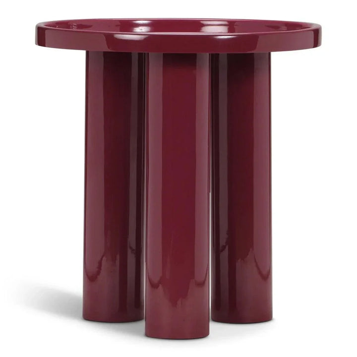 Sofia Enamel Round End Table - LOOMLAN - Urbia - Side Tables