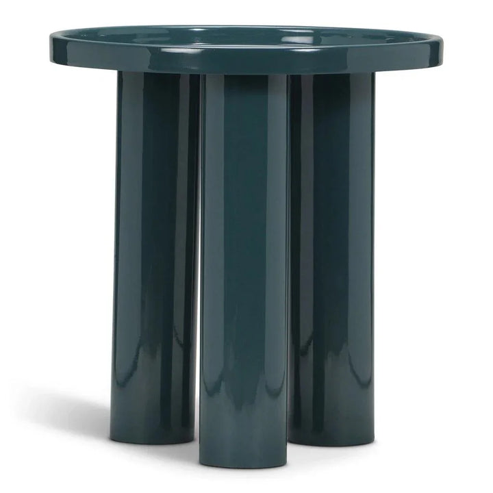 Sofia Enamel Round End Table - LOOMLAN - Urbia - Side Tables
