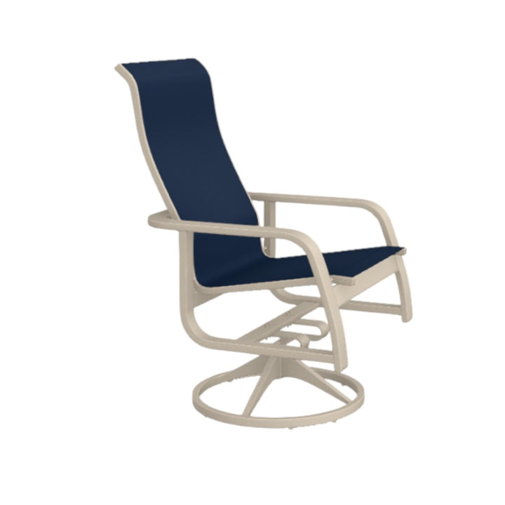Outdoor Swivel Rocker Chair 2PC Navy | LOOMLAN