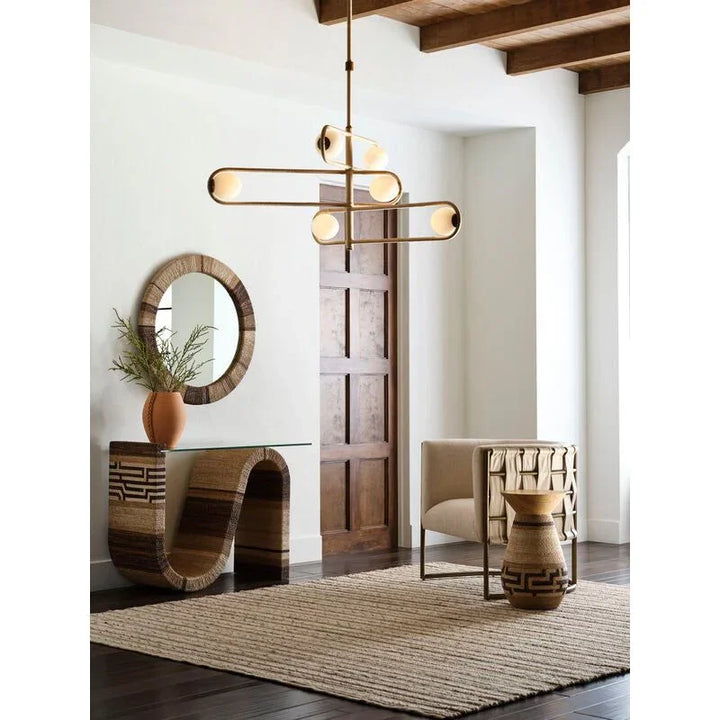 Sol Rattan Design Ambient Lighting Chandelier - LOOMLAN - Wildwood - Chandeliers