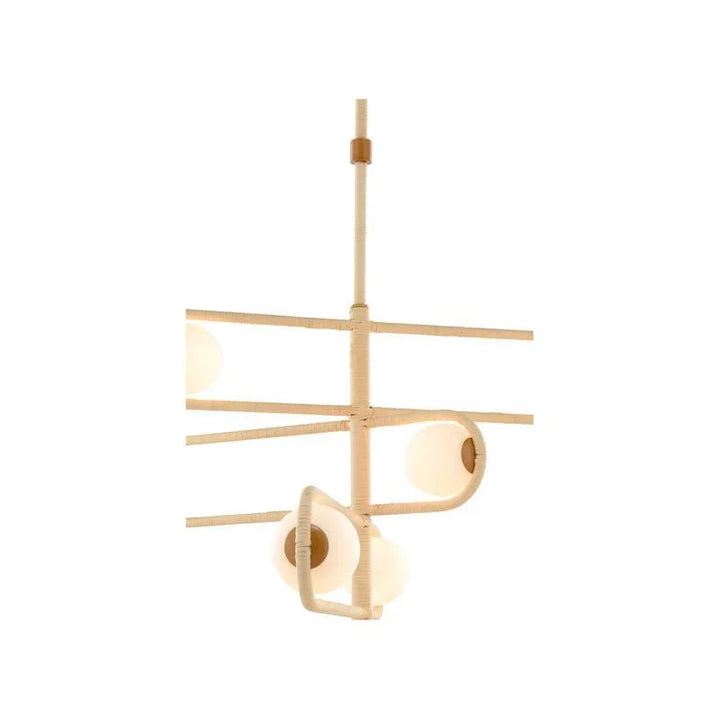 Sol Rattan Design Ambient Lighting Chandelier - LOOMLAN - Wildwood - Chandeliers