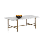 Solana Marble Top Iron Coffee Table