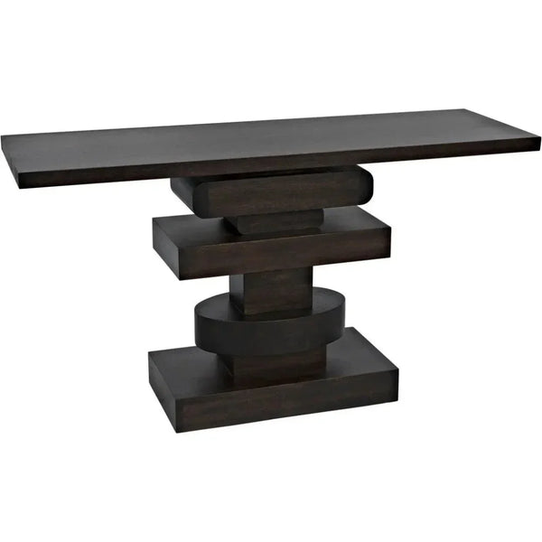Solange Console, Ebony Walnut - LOOMLAN - Noir - Console Tables