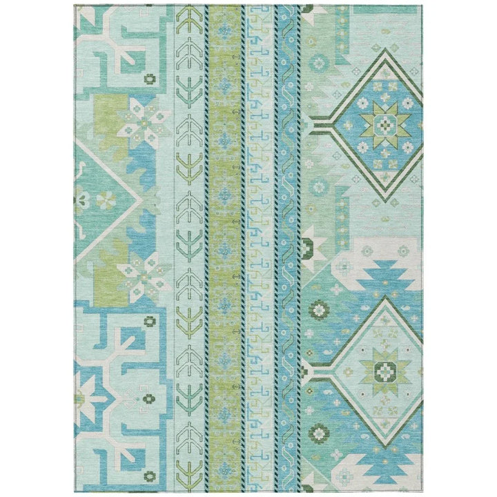 Solara Green Washable Indoor-Outdoor Rug-Outdoor Rugs-LOOMLAN Rugs-2'6" x 3'10"-LOOMLAN