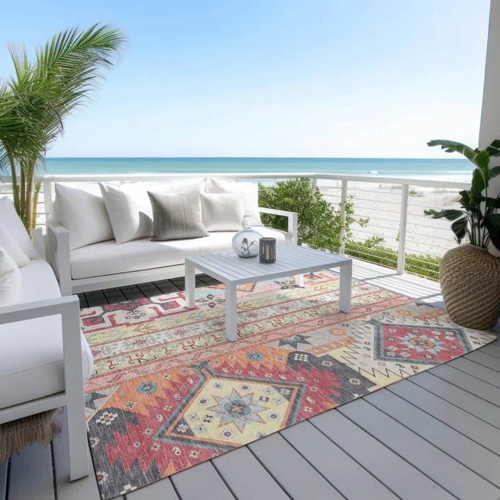 Solara Linen Washable Indoor-Outdoor Rug-Outdoor Rugs-LOOMLAN Rugs-LOOMLAN