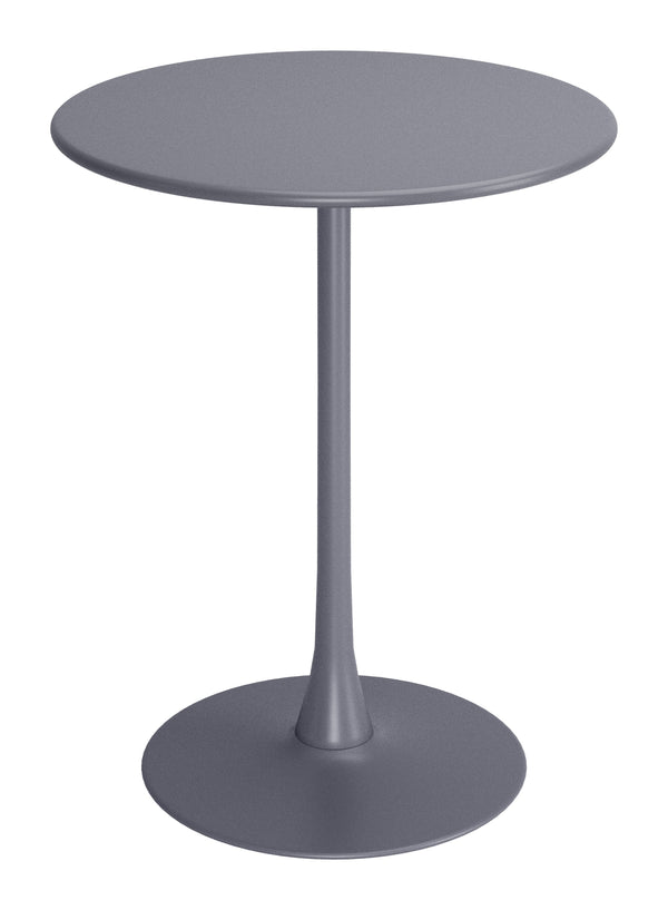 Soleil Bar Table Gray-Outdoor Counter Tables-Zuo Modern-LOOMLAN