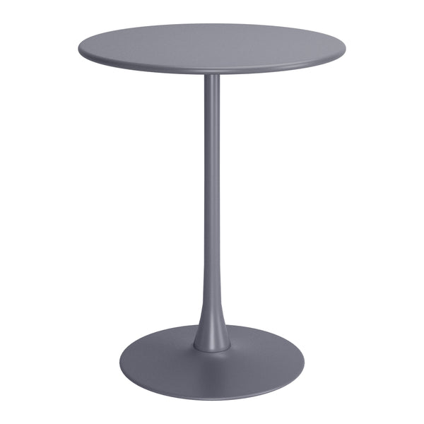 Soleil Bar Table Gray-Outdoor Counter Tables-Zuo Modern-LOOMLAN