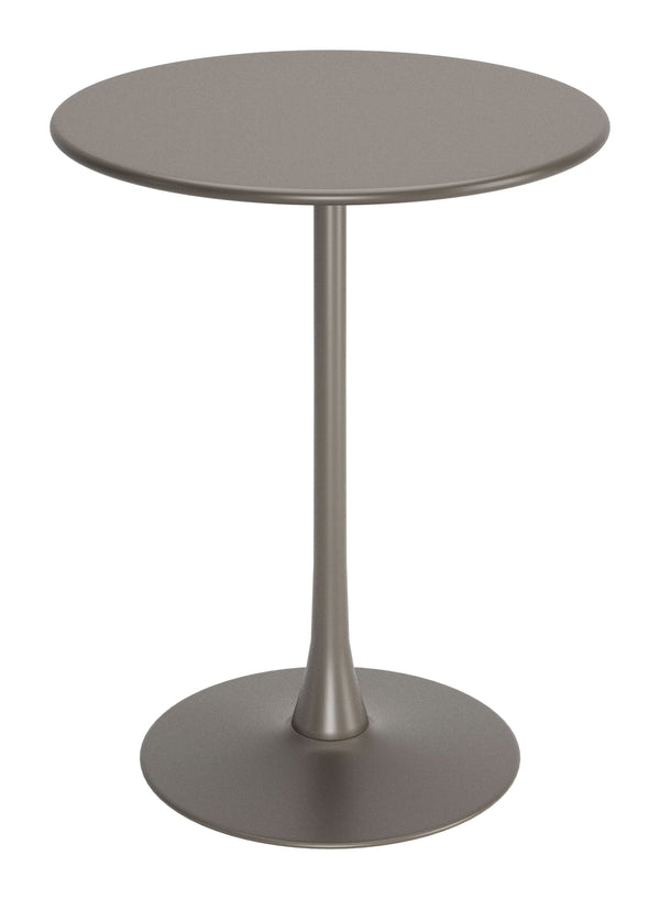 Soleil Bar Table Taupe-Outdoor Counter Tables-Zuo Modern-LOOMLAN