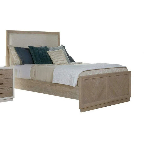 Solid Wood Boca Grande Queen Panel Upholstered Bed Beds LOOMLAN By Panama Jack