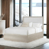 Solid Wood Boca Grande Queen Panel Upholstered Platform Bed Beds LOOMLAN By Panama Jack