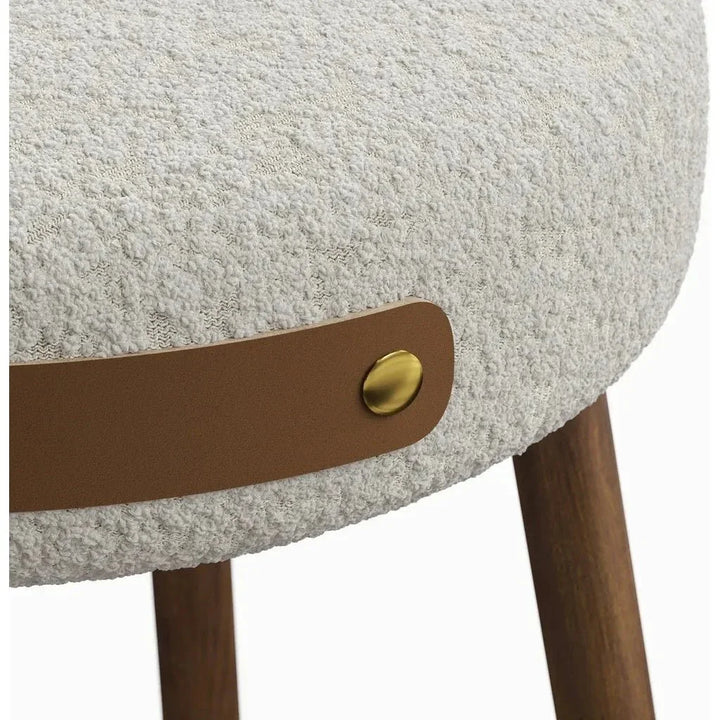 Solid Wood Modern Stool - LOOMLAN - Urbia - Poufs and Stools
