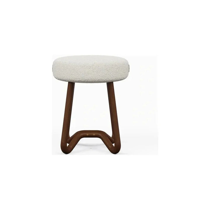 Solid Wood Modern Stool - LOOMLAN - Urbia - Poufs and Stools