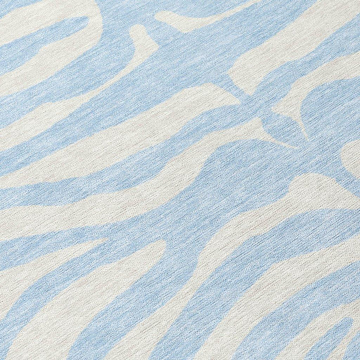 Solstice Blue Washable Indoor-Outdoor Rug-Outdoor Rugs-LOOMLAN Rugs-LOOMLAN