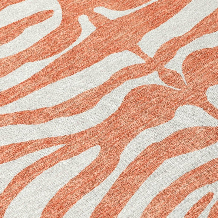 Solstice Coral Washable Indoor-Outdoor Rug-Outdoor Rugs-LOOMLAN Rugs-LOOMLAN